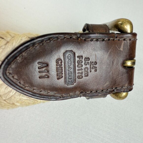 Coach Leather Rope Belt - Picture 6 of 7